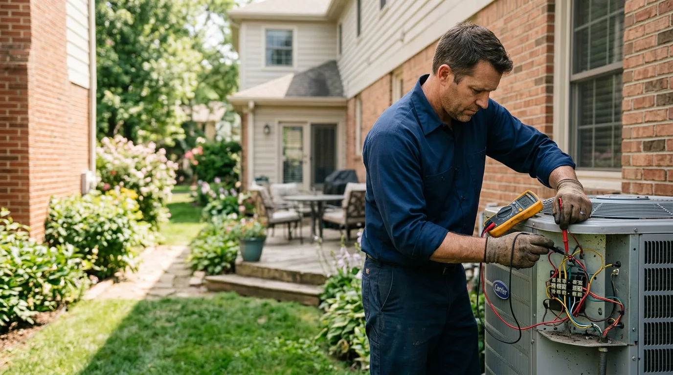 HVAC technician working near Porter, ME